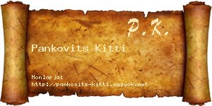 Pankovits Kitti névjegykártya